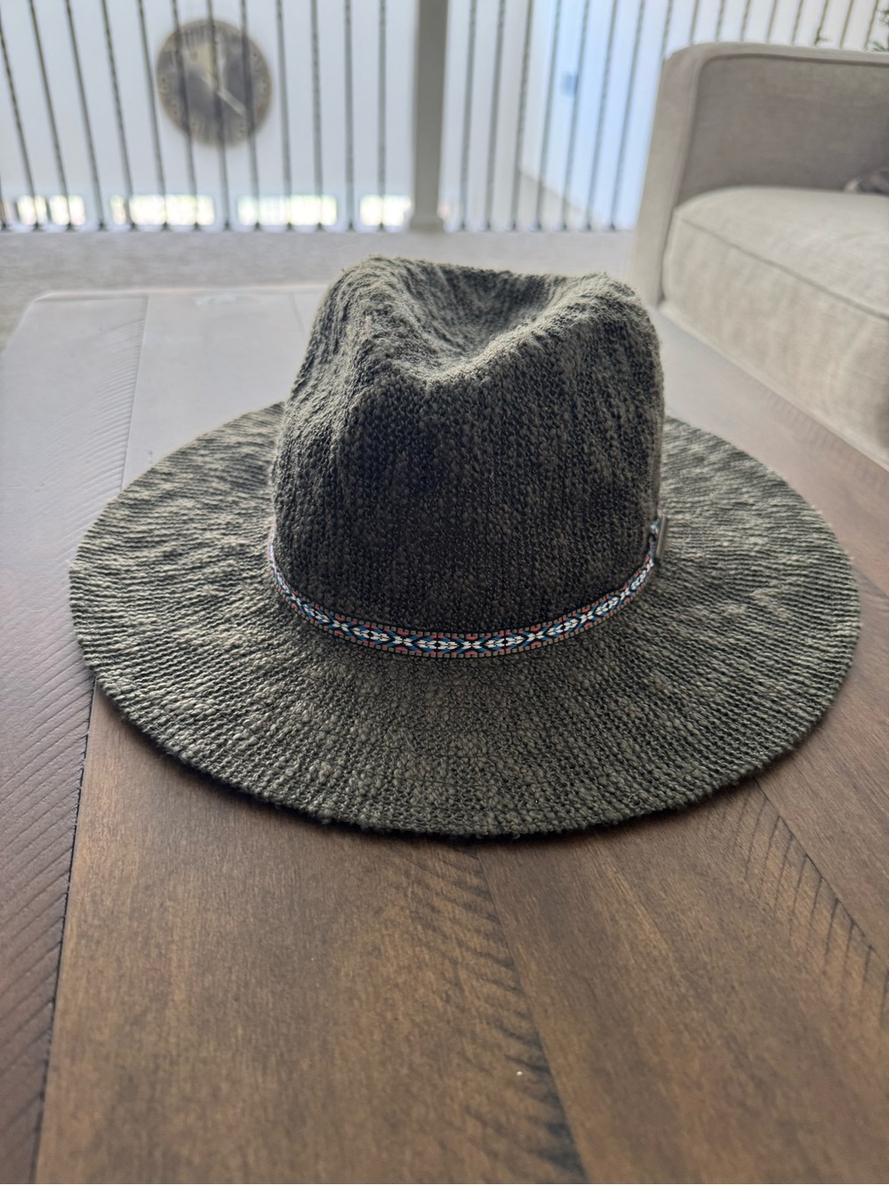 Carve Designs Knit Fedora Hat in Olive